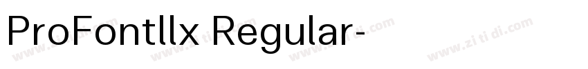 ProFontllx Regular字体转换
